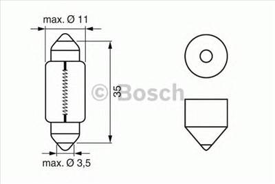 BOSCH 1 987 302 211 - izzó, belső világítás ABARTH ALFA ROMEO ALPINA AUDI AUSTIN AUTOBIANCHI BEDFORD