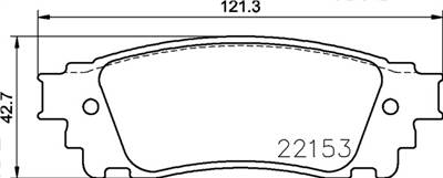 BREMBO P 83 166 - fékbetét LEXUS TOYOTA
