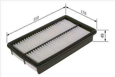légszűrő BOSCH F 026 400 495 for MAZDA