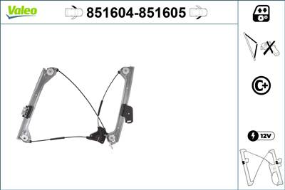 ablakemelő VALEO 851605 for BMW