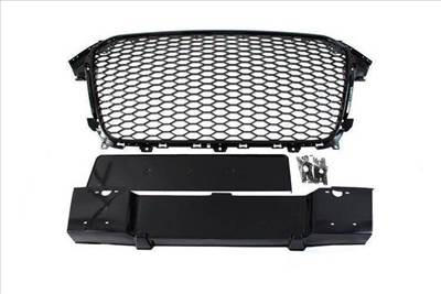 MTUNING Grill Audi A4 B8 RS-stílusú Fényes fekete PDC-vel