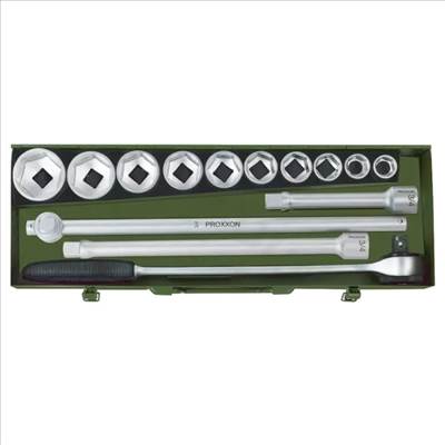 PROXXON Dugókulcs készlet 3/4", 22-50mm, 14db-os