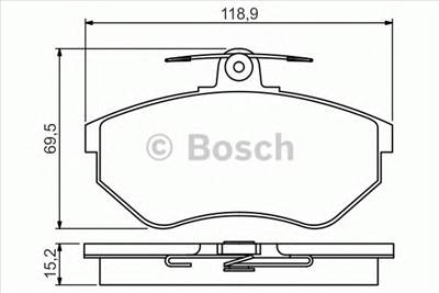 BOSCH 0 986 495 246 - fékbetét SEAT VW
