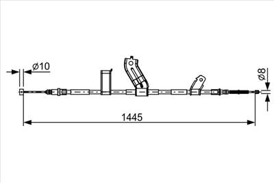 BOSCH 1 987 482 523 - Kézifék bowden CHEVROLET