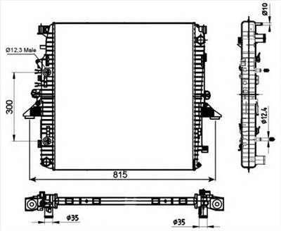 NRF 53097 - Vízhűtő (Hűtőradiátor) LAND ROVER