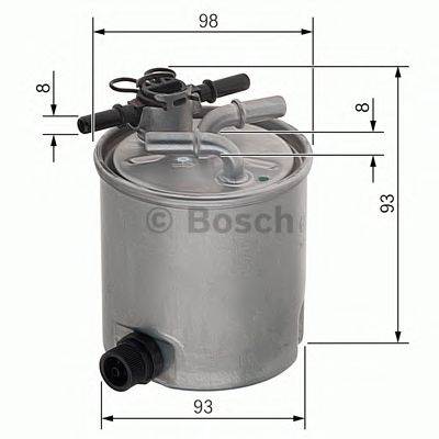 BOSCH F 026 402 072 - Üzemanyagszűrő DACIA RENAULT SUZUKI