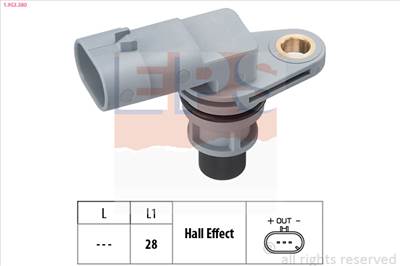 EPS 1.953.380 - vezérműtengely pozíció érzékelő ALFA ROMEO CHEVROLET CHRYSLER CITROËN FIAT FORD LANC