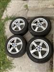  5x120 lyukosztású 16" használt (gyári felni) alufelni, rajta 205/55 kopott Continental nyári gumi 