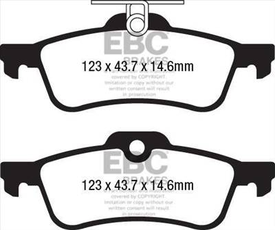 EBC DP52181NDX Bluestuff fékbetét szett két tárcsához