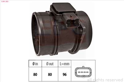EPS 1.991.303 - légmennyiségmérő CITROËN FIAT FORD LANCIA MITSUBISHI PEUGEOT VOLVO