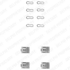 DELPHI LX0075 - Fékbetét szerelékkészlet ABARTH ALFA ROMEO AUTOBIANCHI FIAT LANCIA SEAT