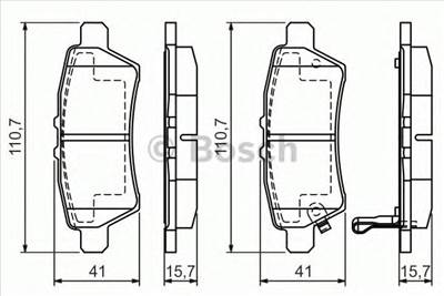 BOSCH 0 986 494 369 - fékbetét NISSAN