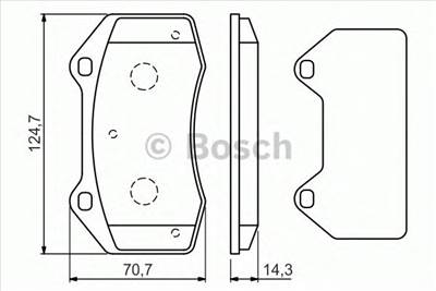 BOSCH 0 986 494 551 - fékbetét ALPINE RENAULT