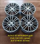 4x114.3 16" Mitsubishi Colt gyári alufelni garnitúra