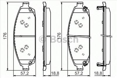 BOSCH 0 986 494 370 - fékbetét JEEP