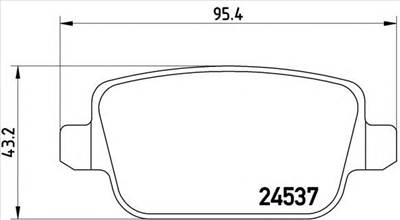BREMBO P 44 017 - fékbetét LAND ROVER VOLVO
