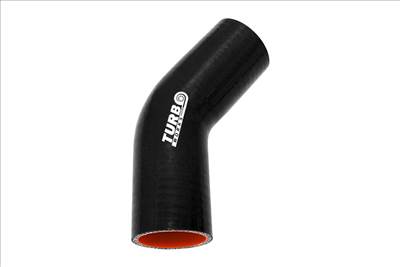 TurboWorks Pro Black 70mm 45° szilikon könyökcső