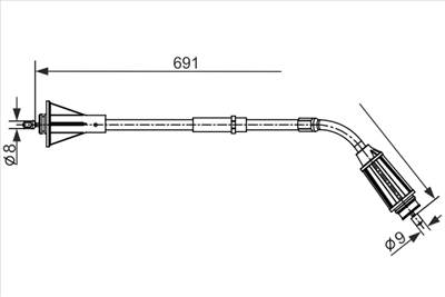 BOSCH 1 987 482 555 - Kézifék bowden VOLVO