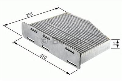 BOSCH 1 987 432 381 - pollenszűrő MERCEDES-BENZ MERCEDES-BENZ (BBDC)