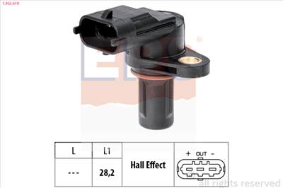 EPS 1.953.619 - fordulatszám érzékelő ABARTH ALFA ROMEO BENTLEY CHRYSLER FIAT FORD HYUNDAI JEEP KIA 