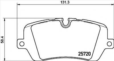 BREMBO P 44 021 - fékbetét LAND ROVER