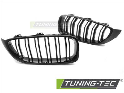 BMW F32 / F33 / F36 13-20 Fényes Fekete Dupla rács