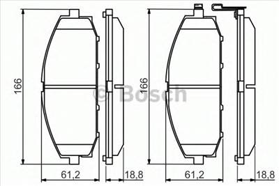 BOSCH 0 986 494 560 - fékbetét NISSAN