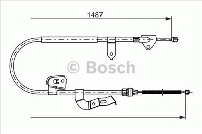 BOSCH 1 987 477 952 - Kézifék bowden CITROËN PEUGEOT TOYOTA