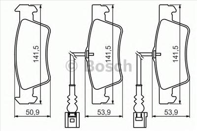 BOSCH 0 986 494 219 - fékbetét VW