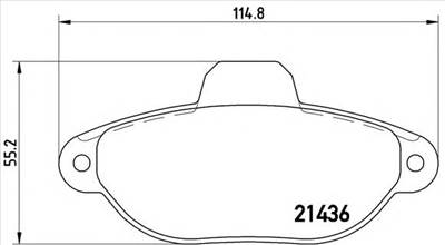 BREMBO P 23 096 - fékbetét FIAT LANCIA ZASTAVA