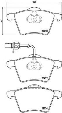 BREMBO P 85 062 - fékbetét FORD SEAT VW