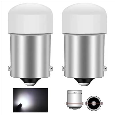 R5W R10W BA15S LED CANBUS izzó égő Jégfehér - Hideg fehér 6000K (cseresznye izzó) 2db-os készlet✔️