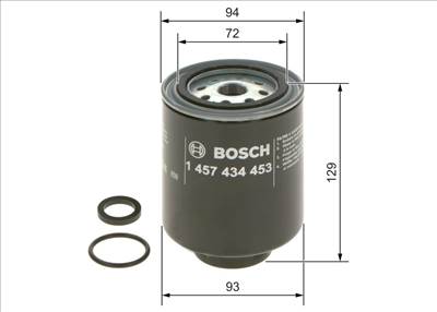 Üzemanyagszűrő BOSCH 1 457 434 453 for ISUZU, HYUNDAI, MITSUBISHI, OPEL, …
