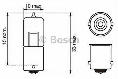 BOSCH 1 987 302 233 - izzó, körvonal/határolófény BMW