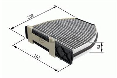 BOSCH 1 987 432 001 - pollenszűrő CHRYSLER MERCEDES-BENZ