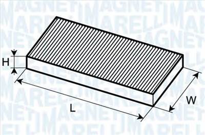 MAGNETI MARELLI 350203061740 - pollenszűrő OPEL SUBARU SUZUKI VAUXHALL