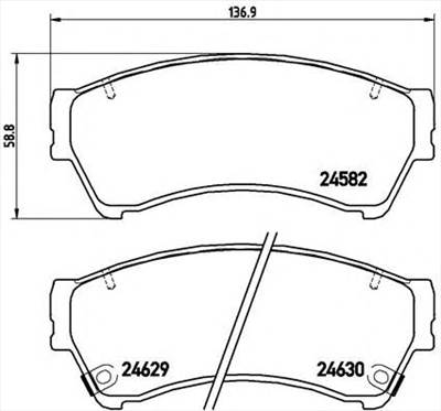 BREMBO P 49 039 - fékbetét BESTURN (FAW) FORD USA LINCOLN MAZDA MAZDA (FAW)
