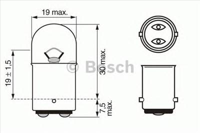 BOSCH 1 987 302 237 - izzó, rendszámtábla világítás ABARTH ALFA ROMEO ALPINA APRILIA MOTORCYCLES AUD