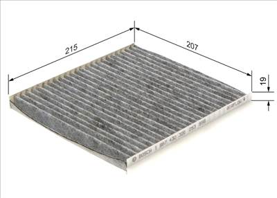 szűrő, utastér levegő BOSCH 1 987 432 320 for TOYOTA, LEXUS, SUBARU