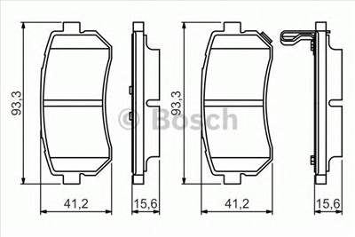 BOSCH 0 986 495 354 - fékbetét HYUNDAI