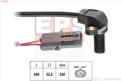 EPS 1.953.202 - fordulatszám érzékelő NISSAN OPEL RENAULT VAUXHALL