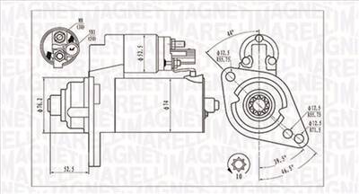 MAGNETI MARELLI 063721293010 - önindító AUDI SEAT SKODA VW