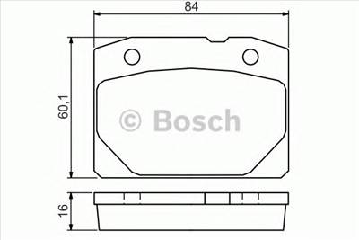 BOSCH 0 986 494 568 - fékbetét LADA
