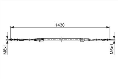 BOSCH 1 987 482 864 - Kézifék bowden VW