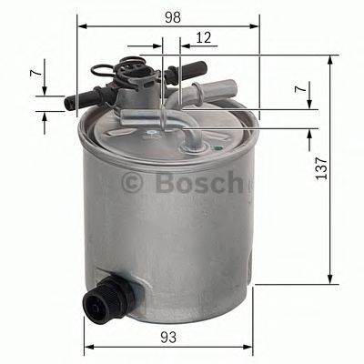 BOSCH F 026 402 096 - Üzemanyagszűrő NISSAN