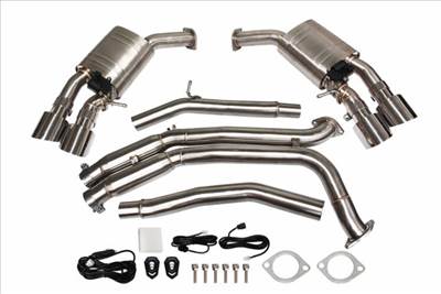 TurboWorks CatBack kipufogórendszer Audi S4 B9 3.0T Active