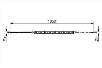 BOSCH 1 987 482 865 - Kézifék bowden VW