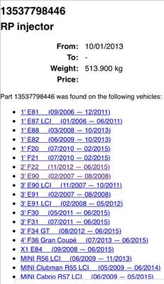 BMW 1-es sorozat E81, E82, E87, E88 Porlasztó 7798446