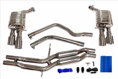 TURBOWORKS CatBack kipufogórendszer Audi S6/S7 C7 4.0T 13+ Active