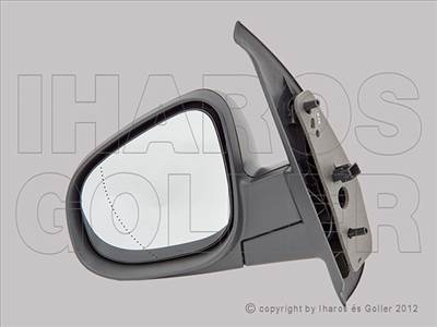 Renault Kangoo 2013-2021 - Külső tükör bal, el. áll.,fűth.,aszf.,fekete*